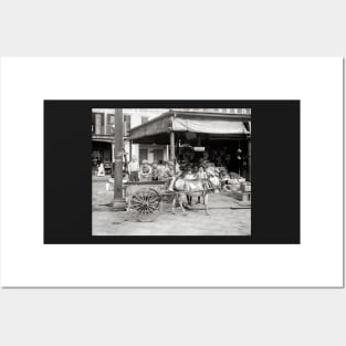 New Orleans French Market, 1910. Vintage Photo Posters and Art